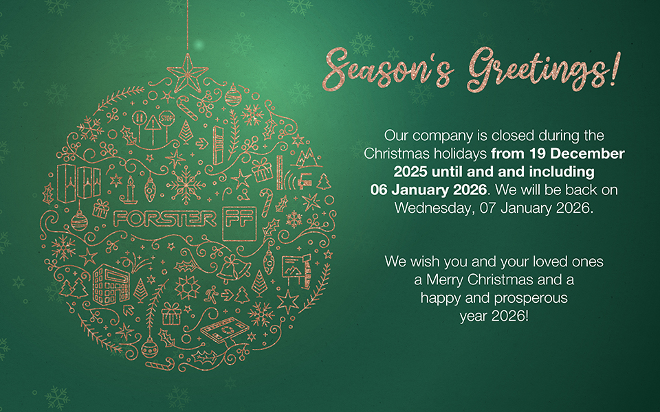 Merry Christmas - We are on company holiday from 19.12.2024 to including 06.01.2025