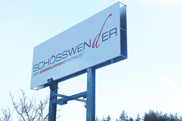 Company sign Schösswender