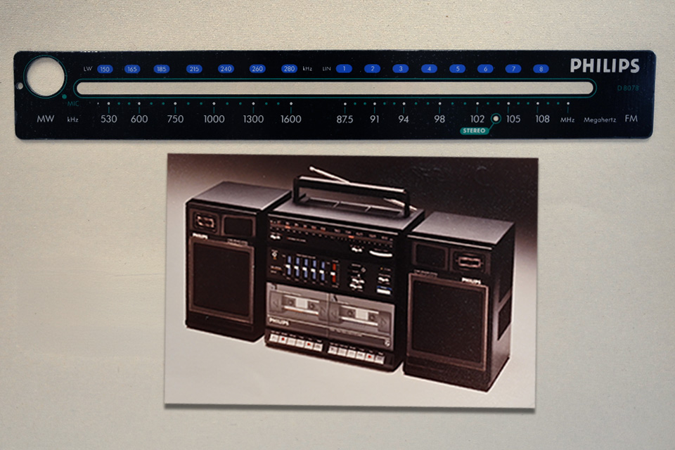 Blende für ein Philips Radio