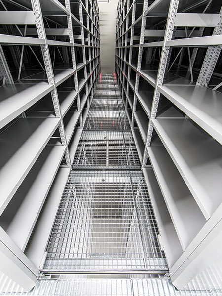 Shelving at the National Archives Australia