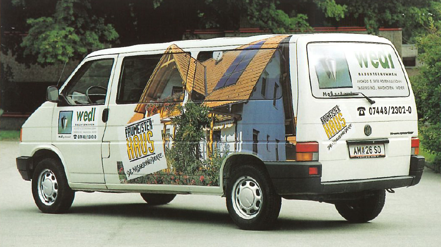 Kleinbus mit Digitaldruck